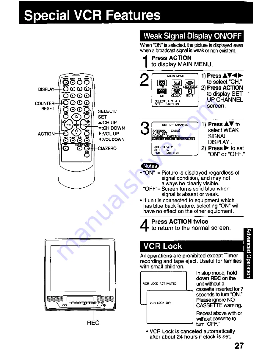 Panasonic OmniVision PV-Q1311 User Manual Download Page 27