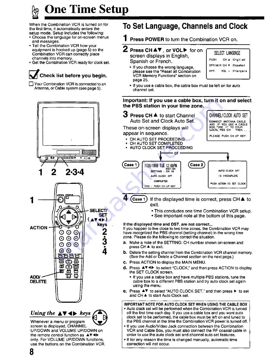 Panasonic OmniVision PV-QM2508 User Manual Download Page 8