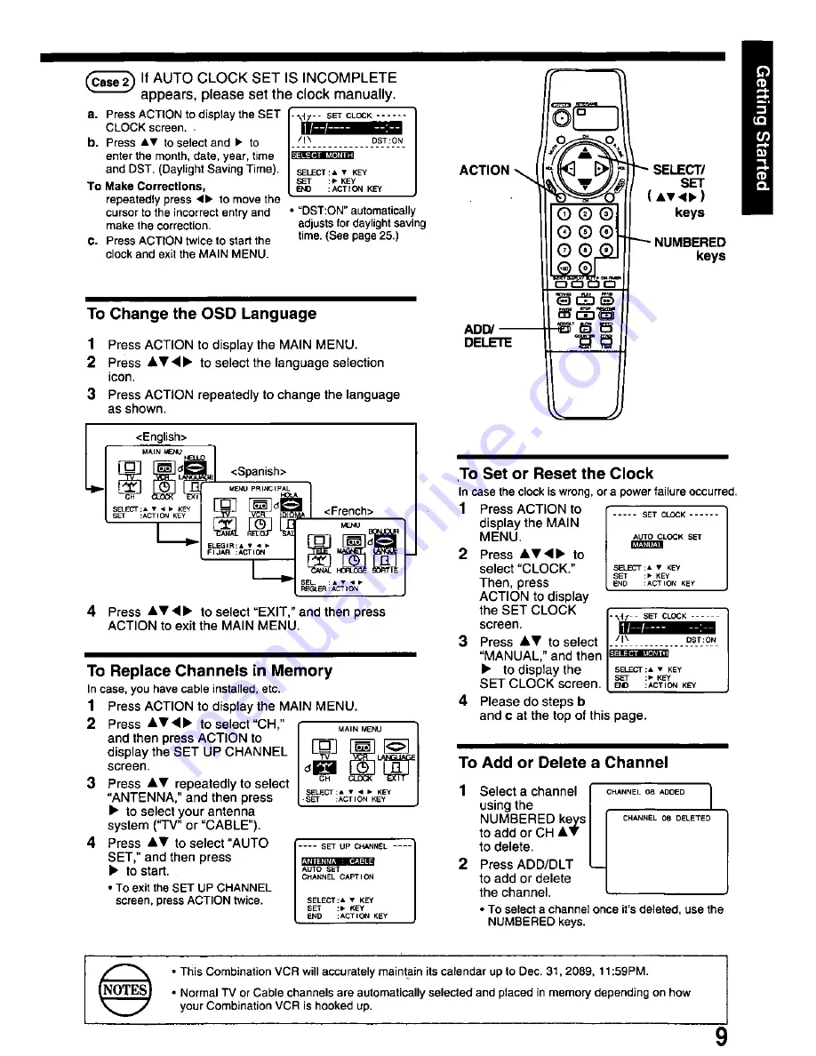 Panasonic OmniVision PV-QM2508 Скачать руководство пользователя страница 9