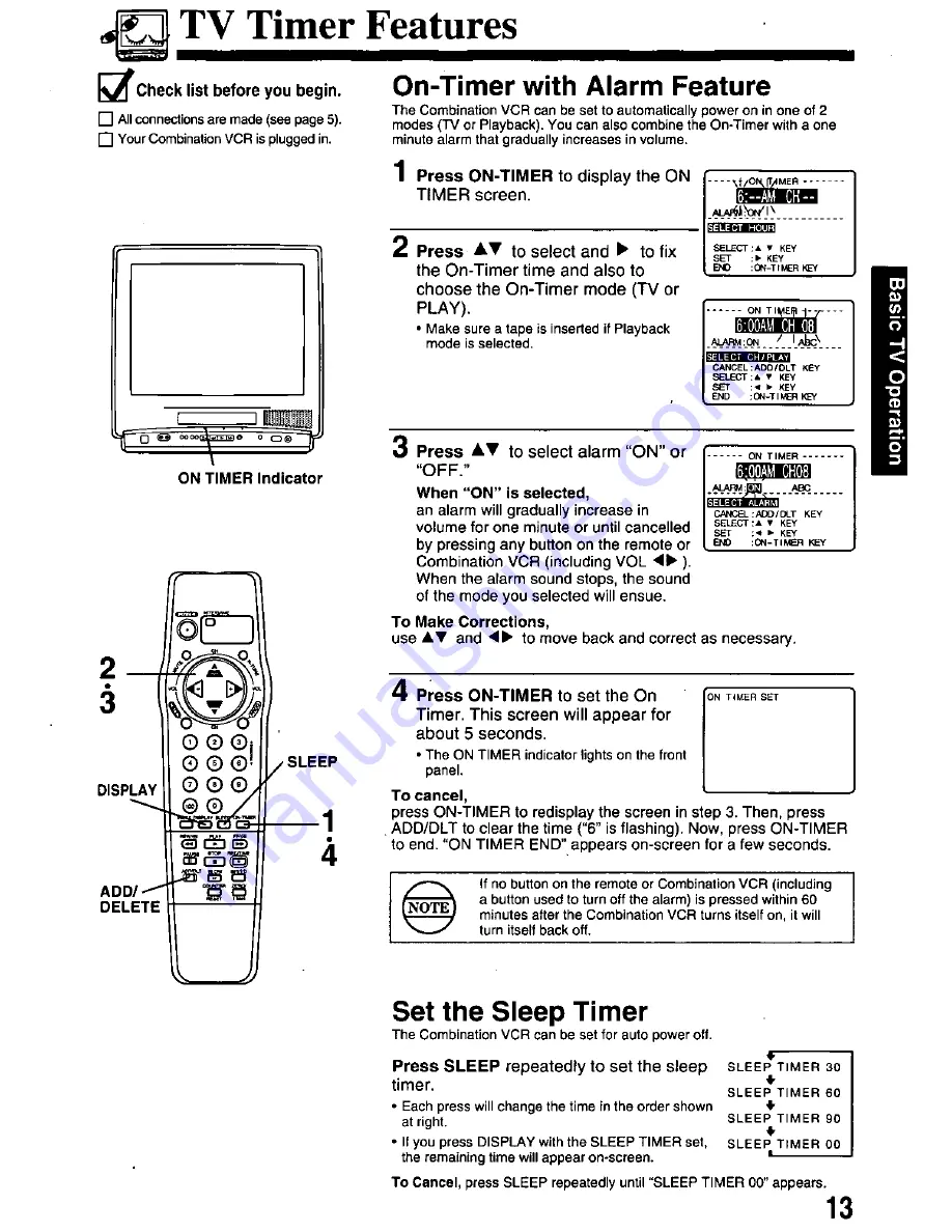 Panasonic OmniVision PV-QM2508 User Manual Download Page 13