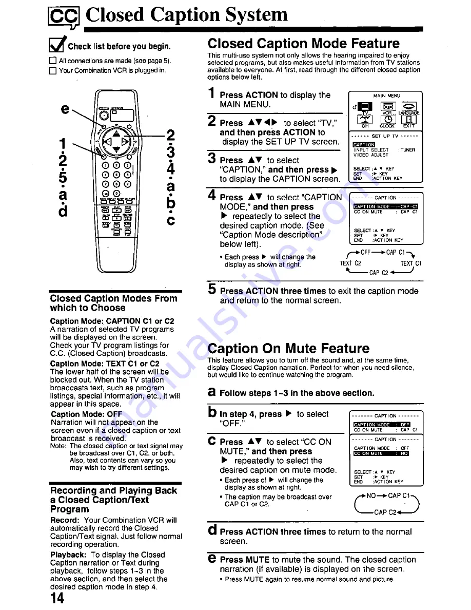 Panasonic OmniVision PV-QM2508 User Manual Download Page 14