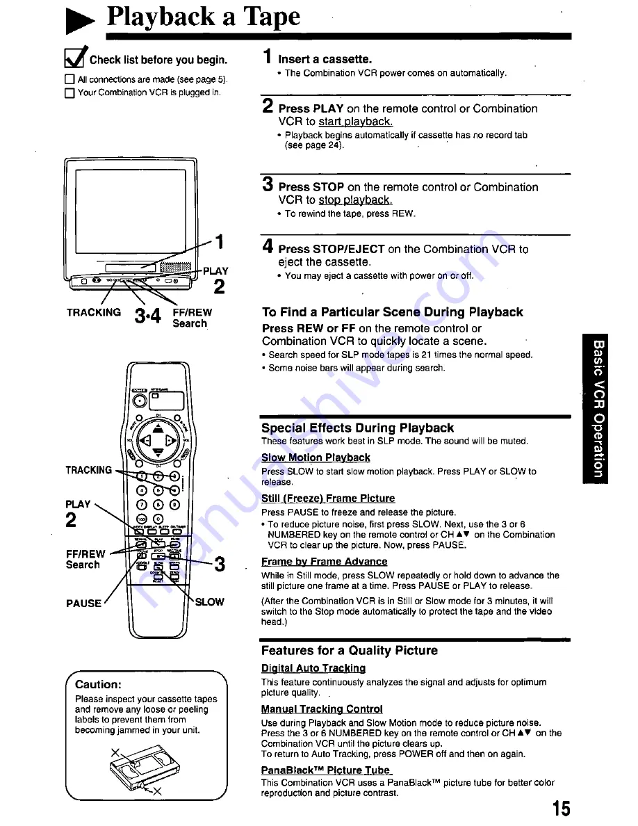 Panasonic OmniVision PV-QM2508 Скачать руководство пользователя страница 15