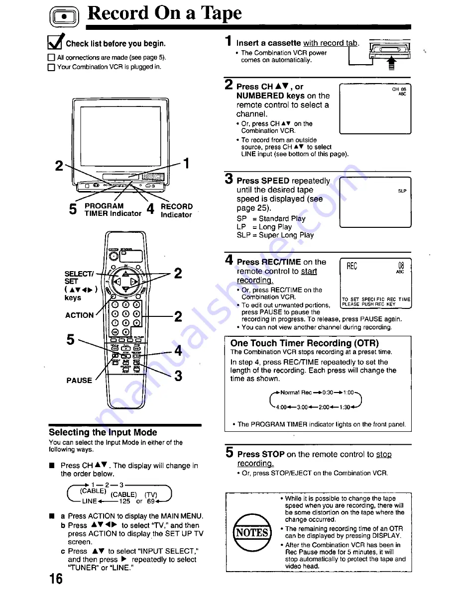 Panasonic OmniVision PV-QM2508 Скачать руководство пользователя страница 16