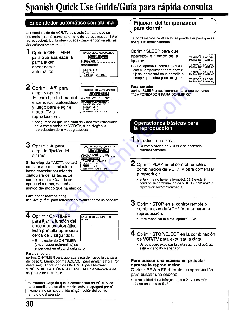 Panasonic OmniVision PV-QM2508 User Manual Download Page 30