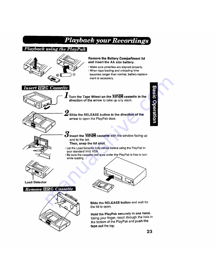 Panasonic Palmcoder IQ PV-IQ225 Скачать руководство пользователя страница 23