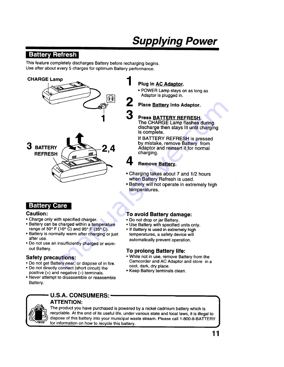 Panasonic Palmcoder Palmsight PV-L579 Скачать руководство пользователя страница 11