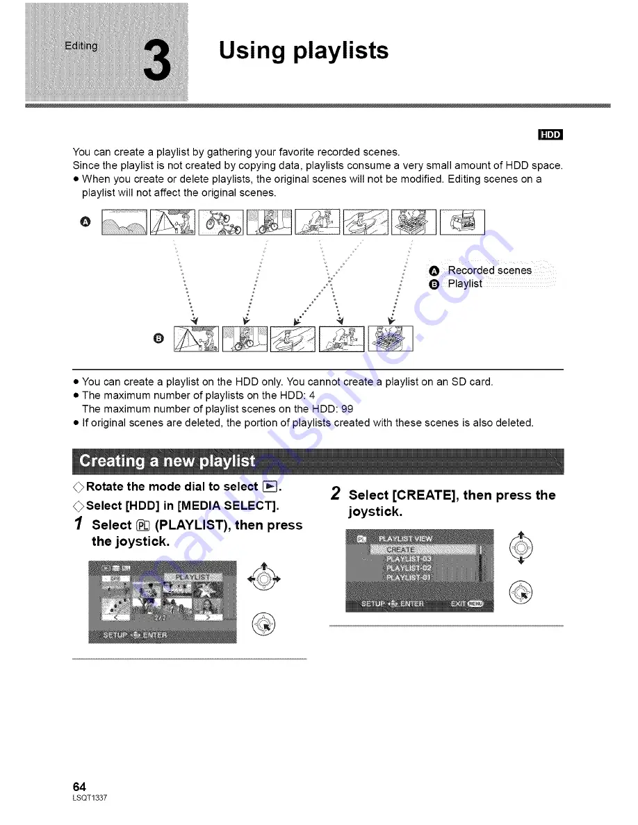 Panasonic Palmcoder SDR-H40P Скачать руководство пользователя страница 64