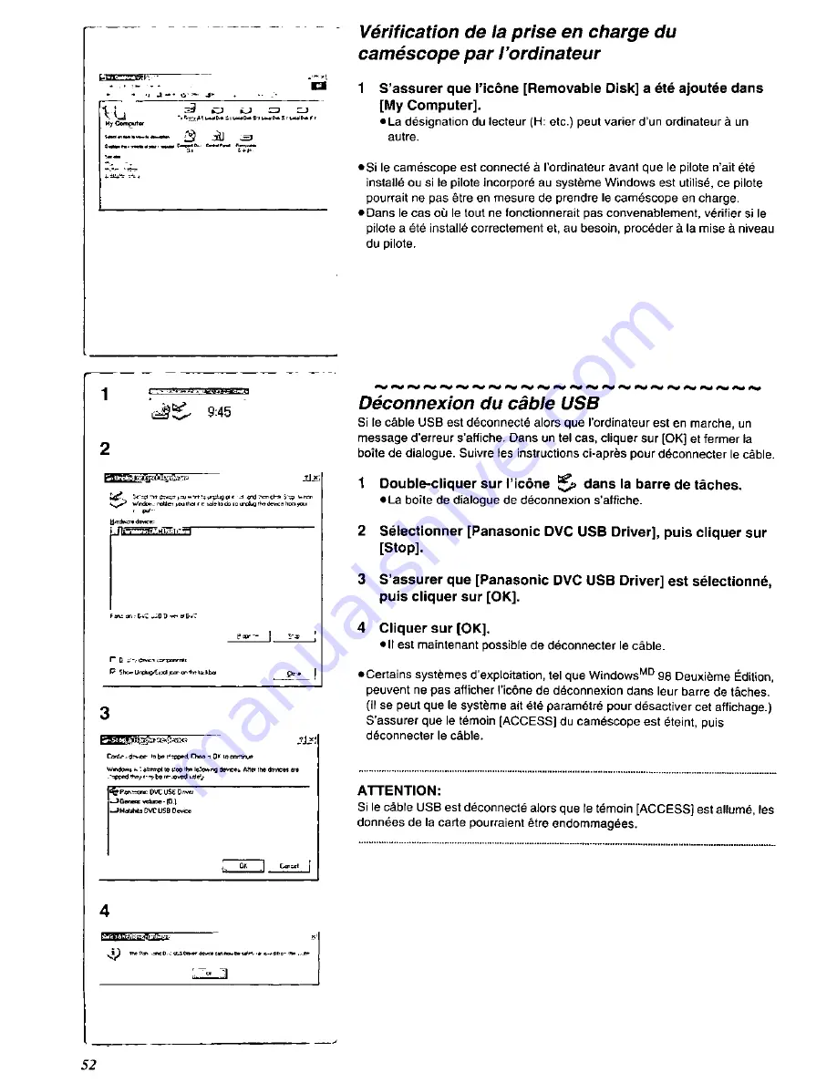 Panasonic Palmcorder MultiCam PV-DC352-K User Manual Download Page 136