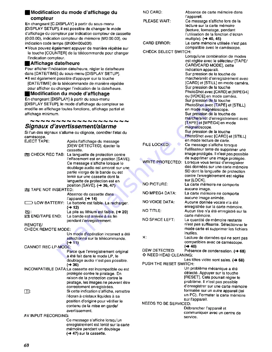 Panasonic Palmcorder MultiCam PV-DC352-K User Manual Download Page 144