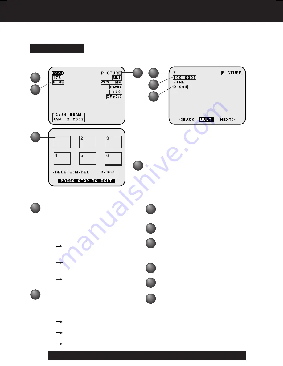 Panasonic Palmcorder Multicam PV-DV73 Operating Instructions Manual Download Page 114