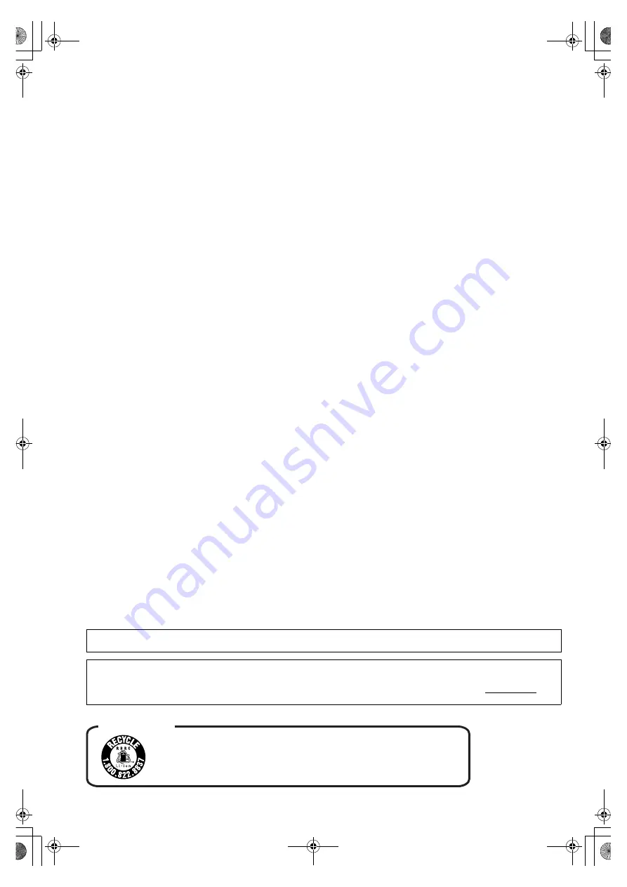 Panasonic Palmcorder MultiCam PV-DV852 Operating Instructions Manual Download Page 4