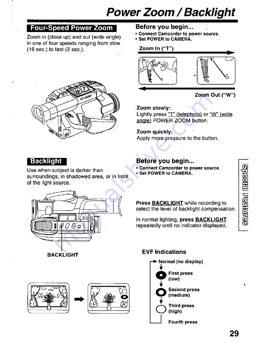 Panasonic Palmcorder PV-D209 Operating Manual Download Page 29