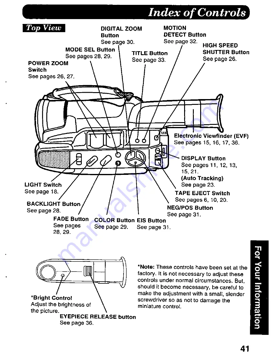 Panasonic Palmcorder PV-D406 User Manual Download Page 41