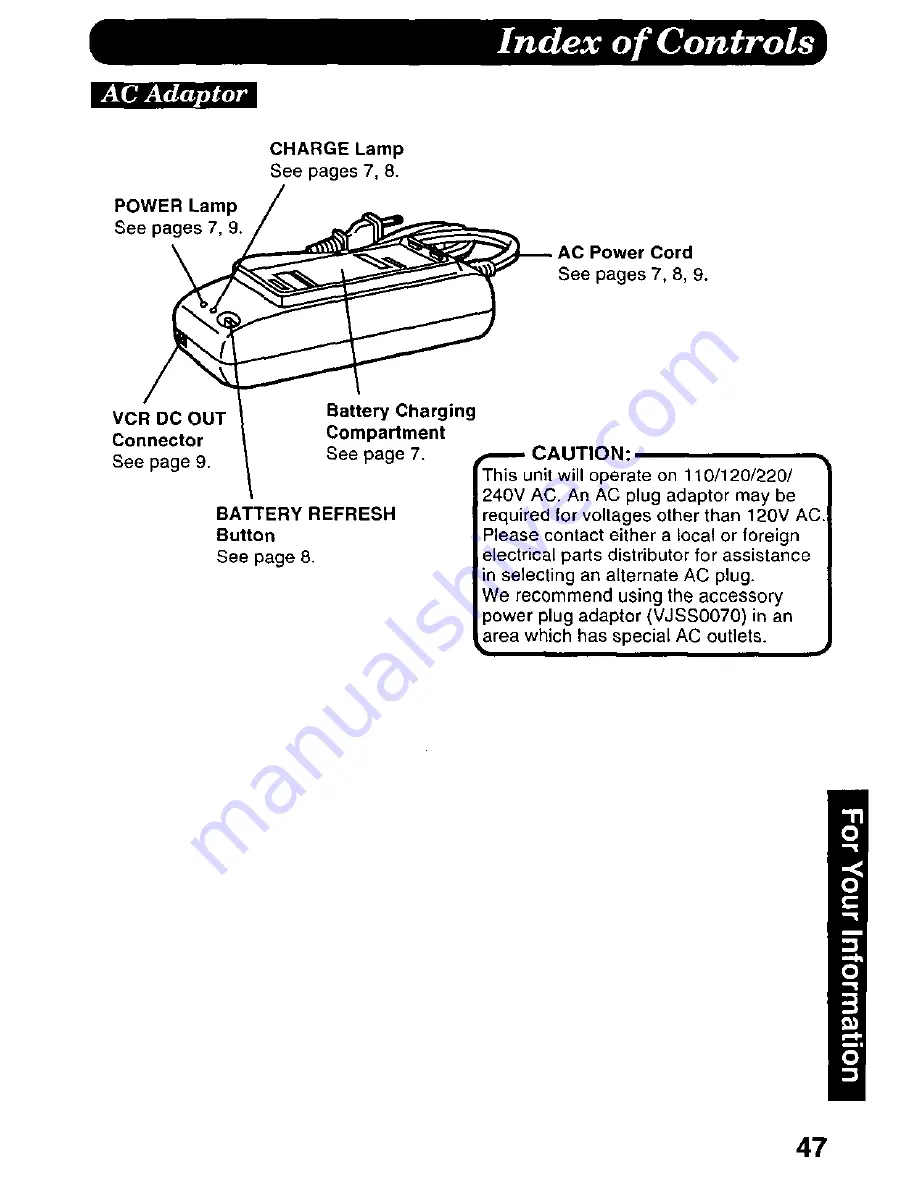 Panasonic Palmcorder PV-D427 User Manual Download Page 47