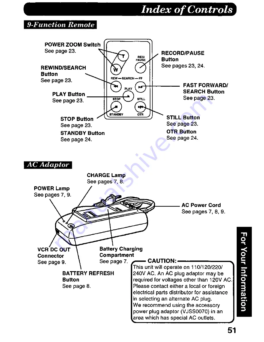 Panasonic Palmcorder PV-D507 User Manual Download Page 51