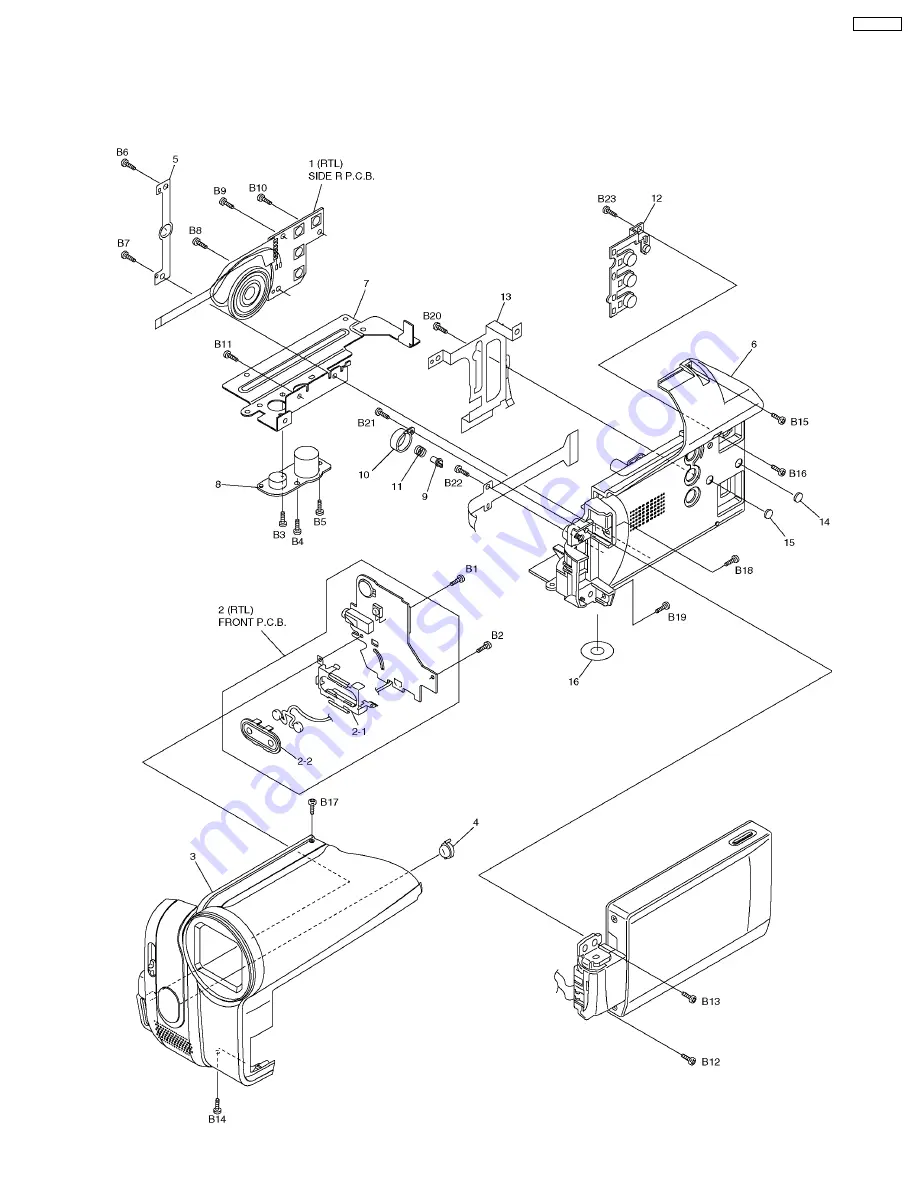 Panasonic Palmcorder PV-GS90P Service Manual Download Page 49