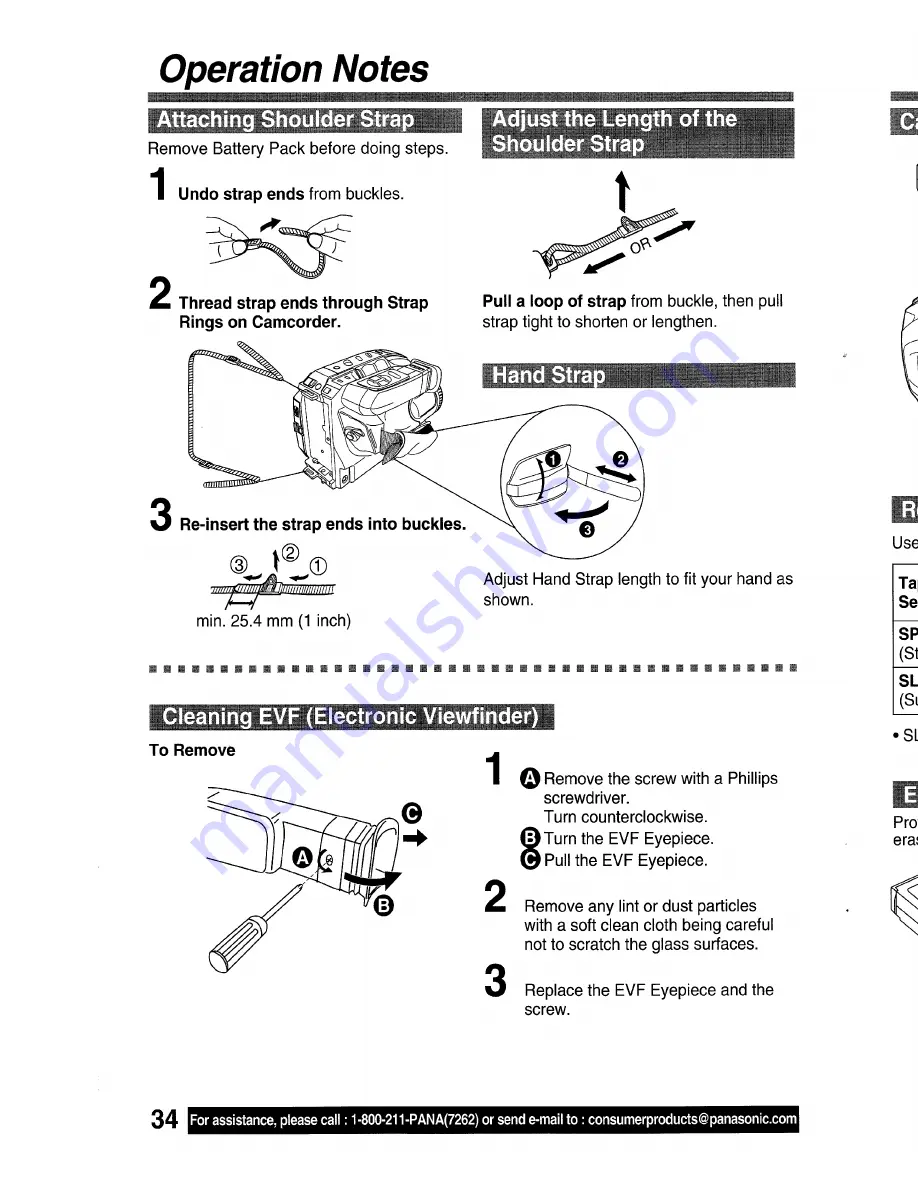 Panasonic Palmcorder PV-L571 User Manual Download Page 34