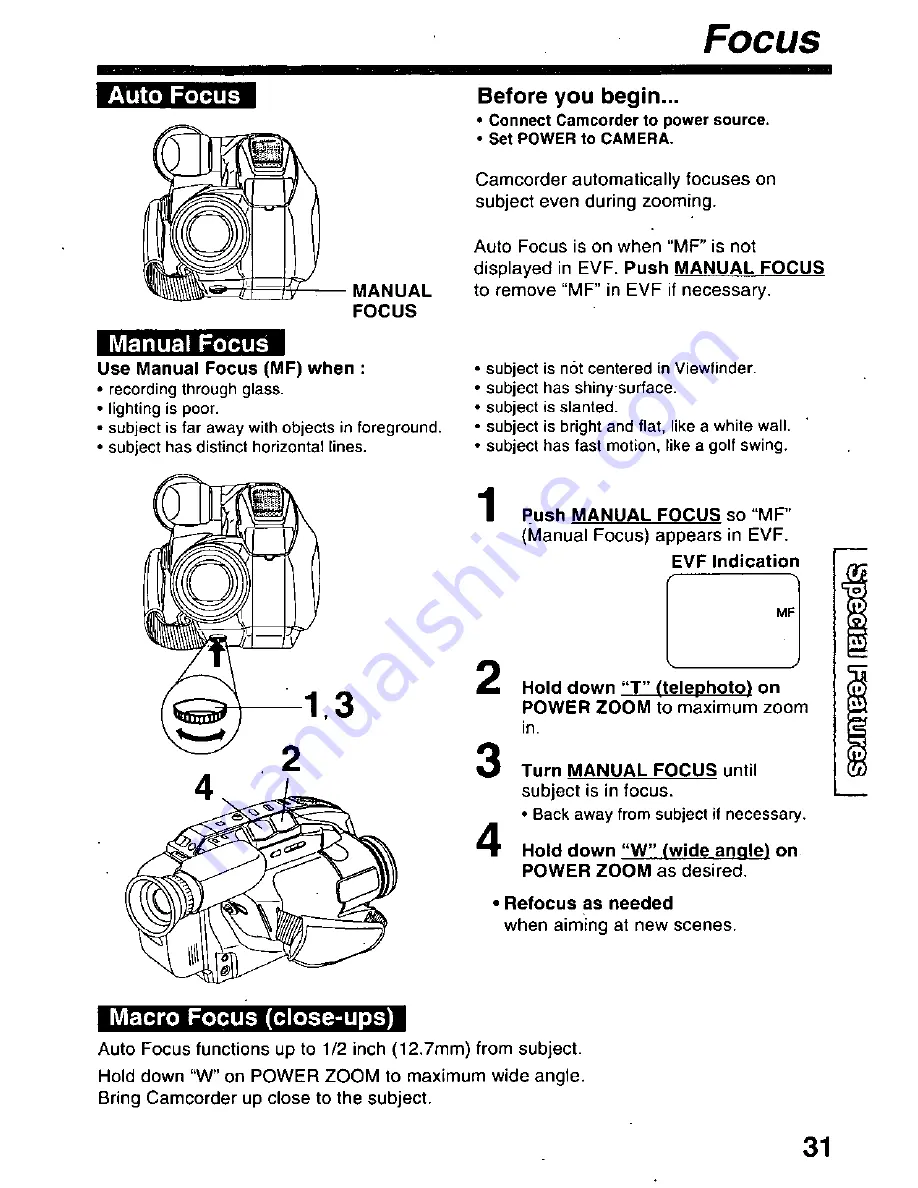 Panasonic Palmcorder PV-L59 User Manual Download Page 31