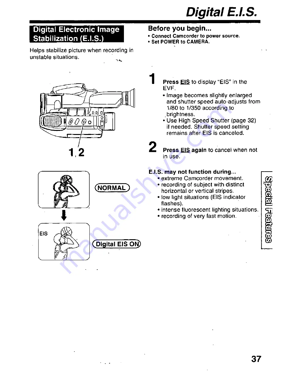 Panasonic Palmcorder PV-L59 User Manual Download Page 37