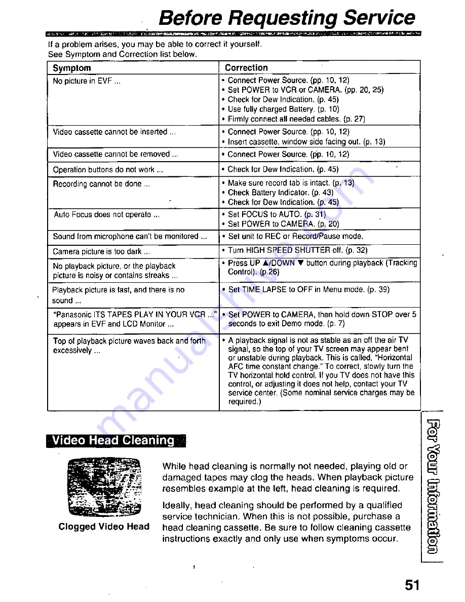 Panasonic Palmcorder PV-L590 User Manual Download Page 51