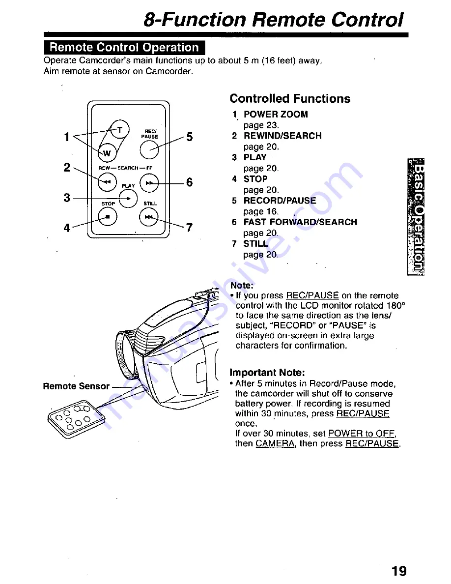 Panasonic Palmcorder PV-L671 User Manual Download Page 19