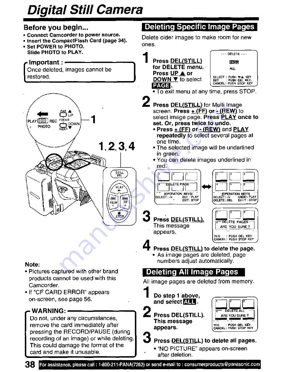 Panasonic Palmcorder PV-L671 Скачать руководство пользователя страница 38