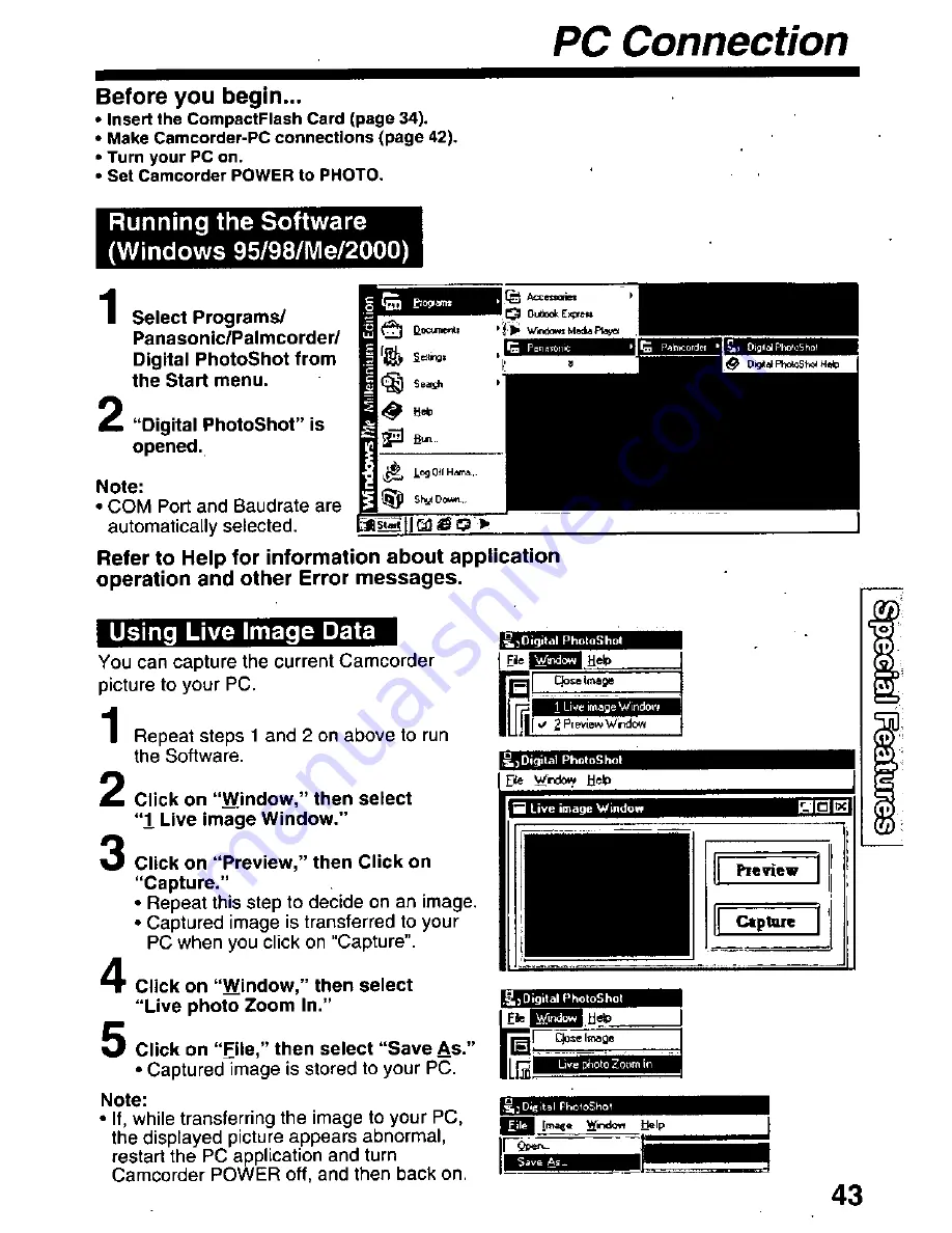 Panasonic Palmcorder PV-L671 User Manual Download Page 43