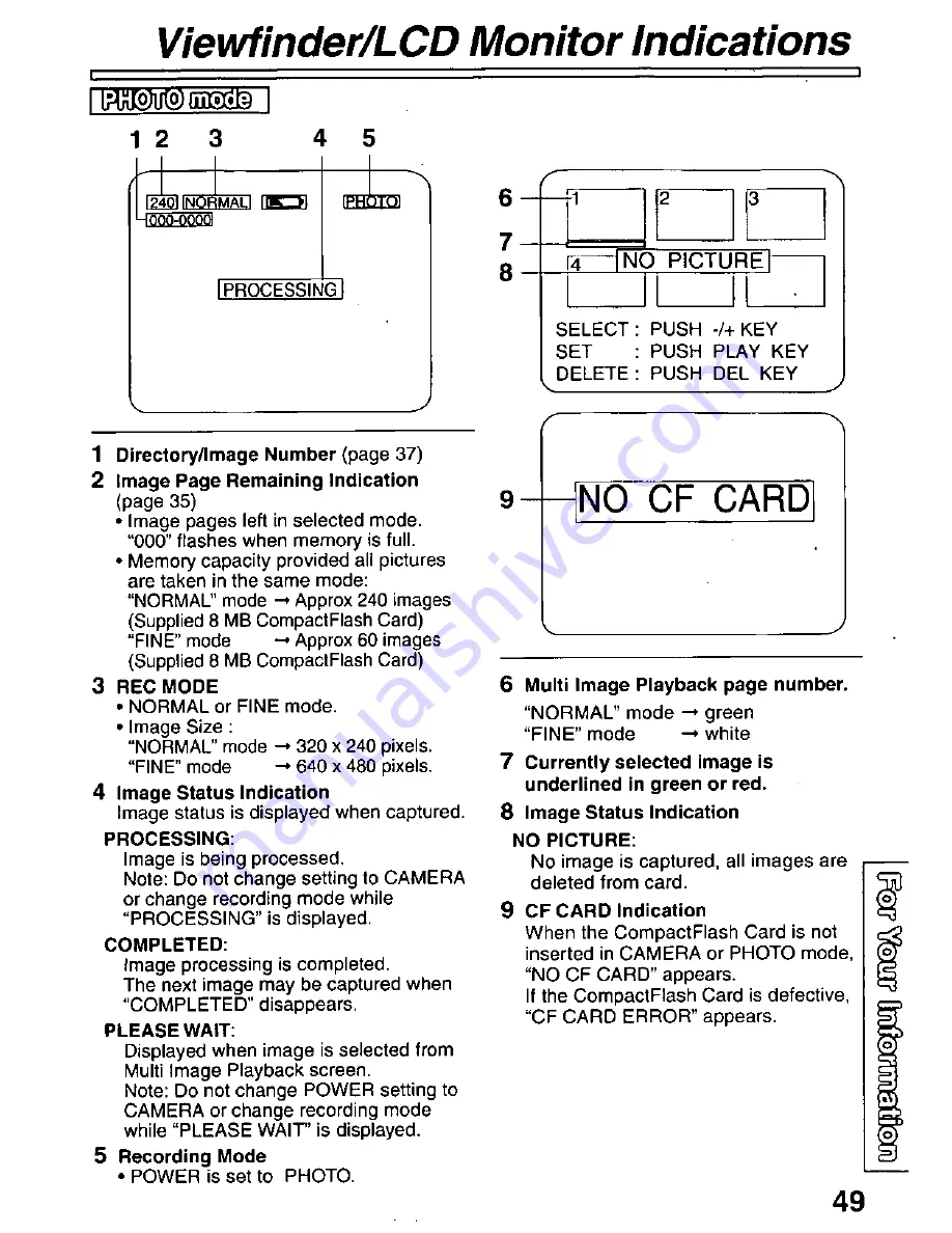 Panasonic Palmcorder PV-L691 User Manual Download Page 49