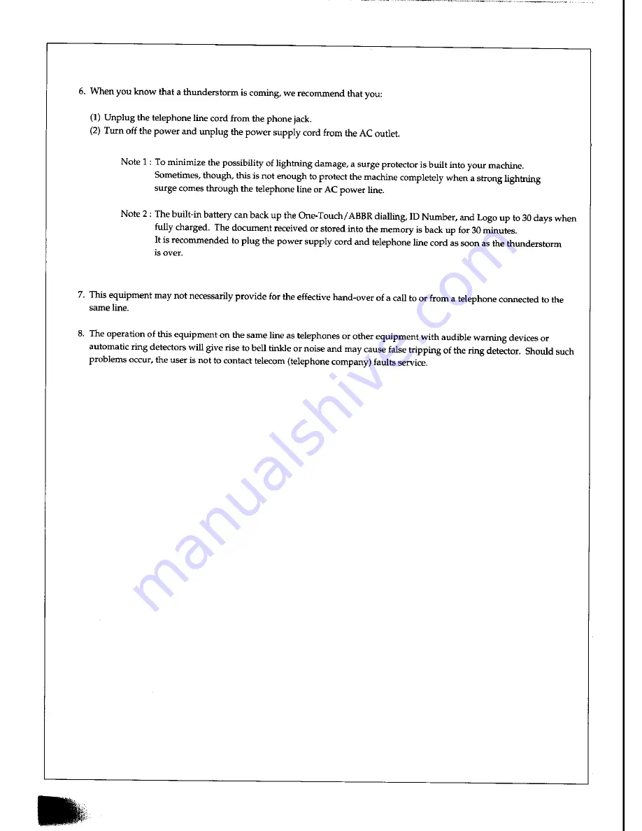 Panasonic Panafax UF-127M User Manual Download Page 6