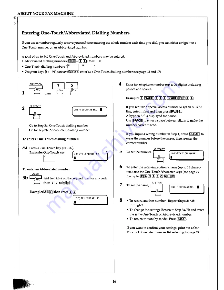 Panasonic Panafax UF-127M User Manual Download Page 26