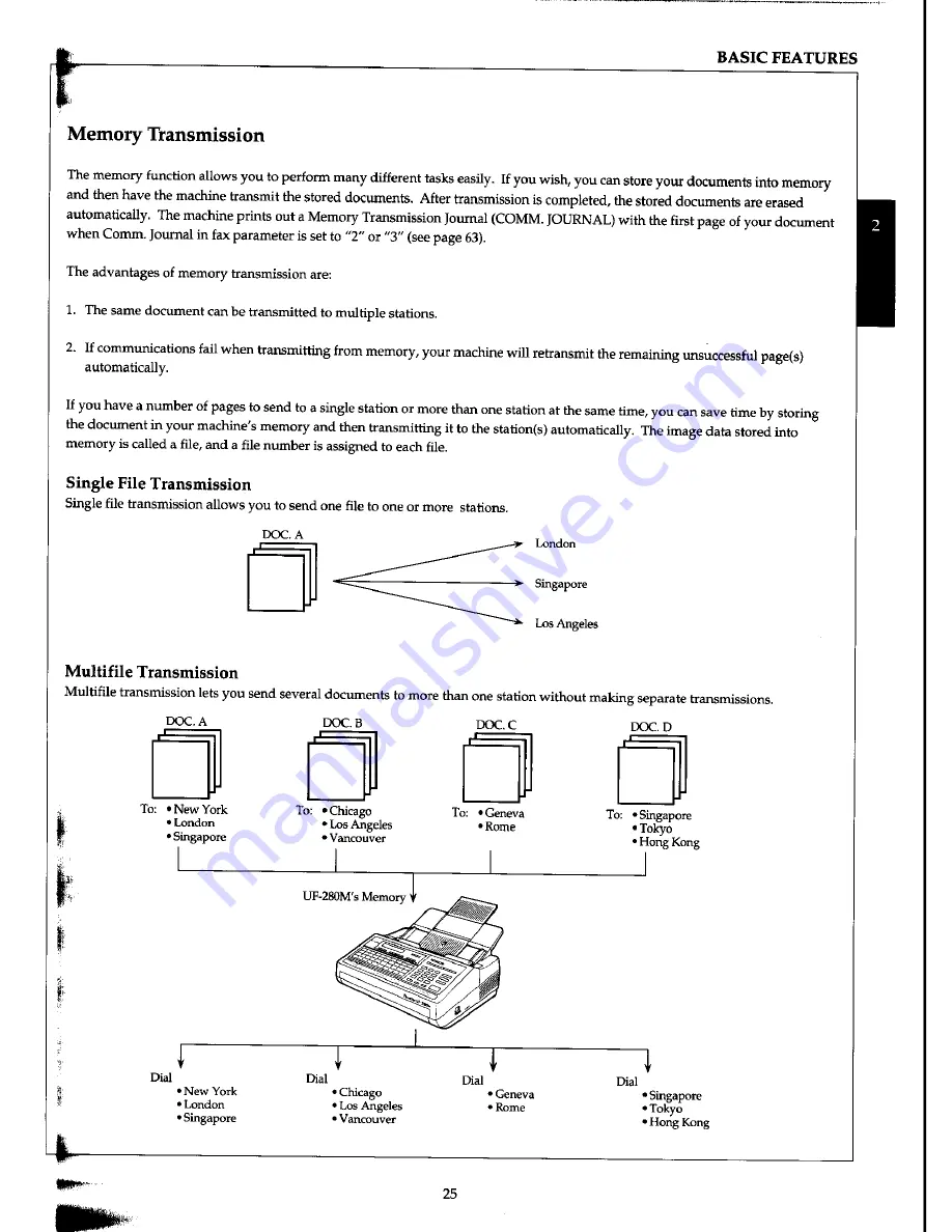 Panasonic Panafax UF-127M User Manual Download Page 35