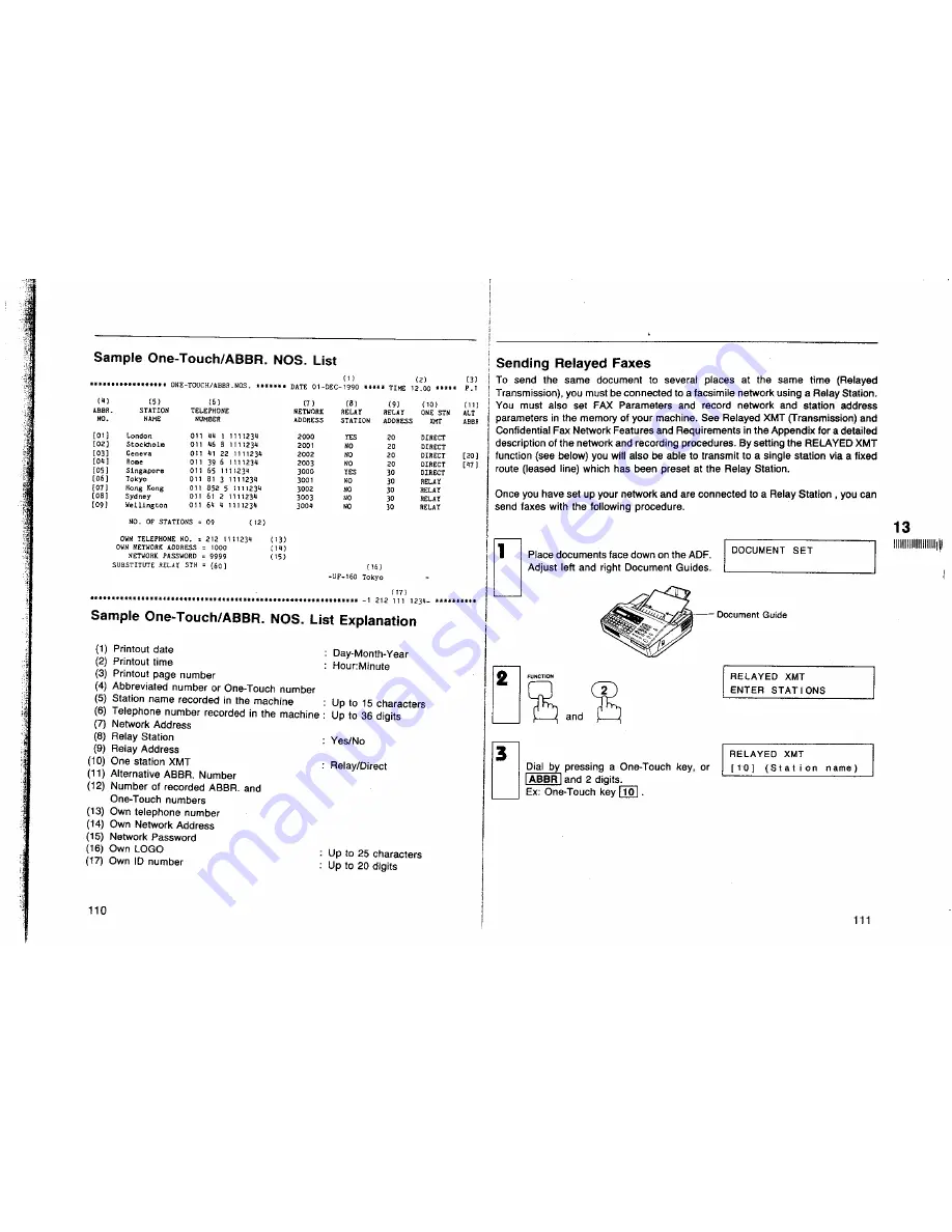 Panasonic Panafax UF-160 User Manual Download Page 57