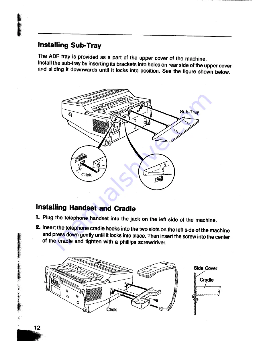 Panasonic Panafax UF-260 User Manual Download Page 14