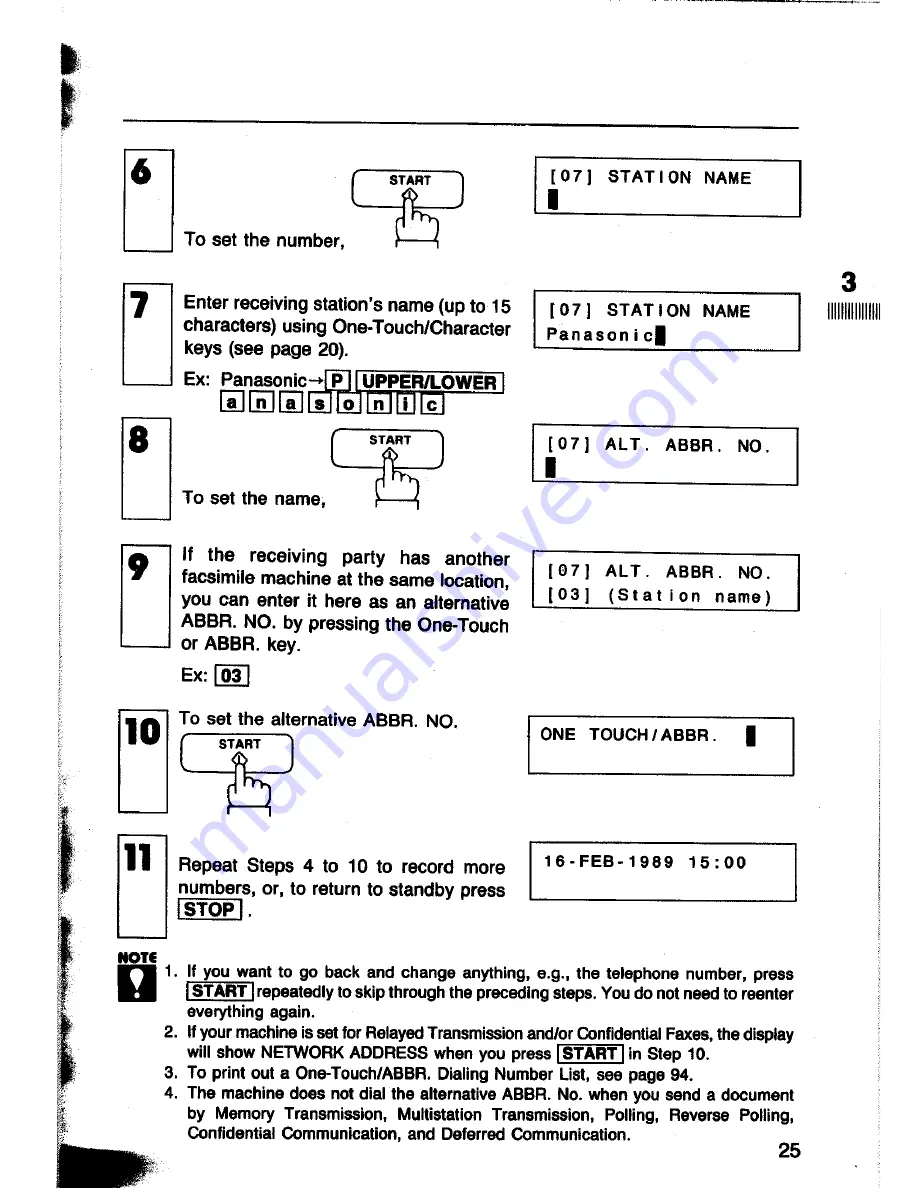 Panasonic Panafax UF-260 User Manual Download Page 27