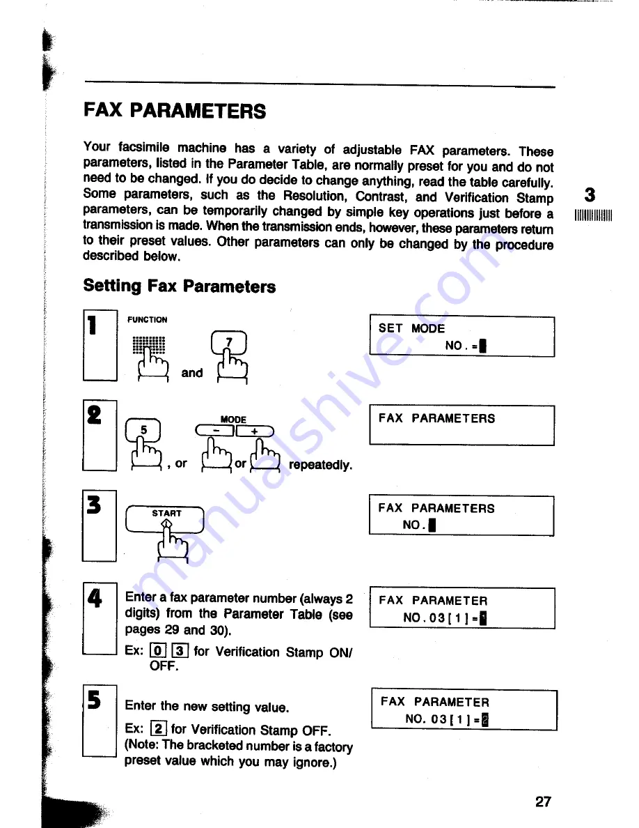 Panasonic Panafax UF-260 Скачать руководство пользователя страница 29