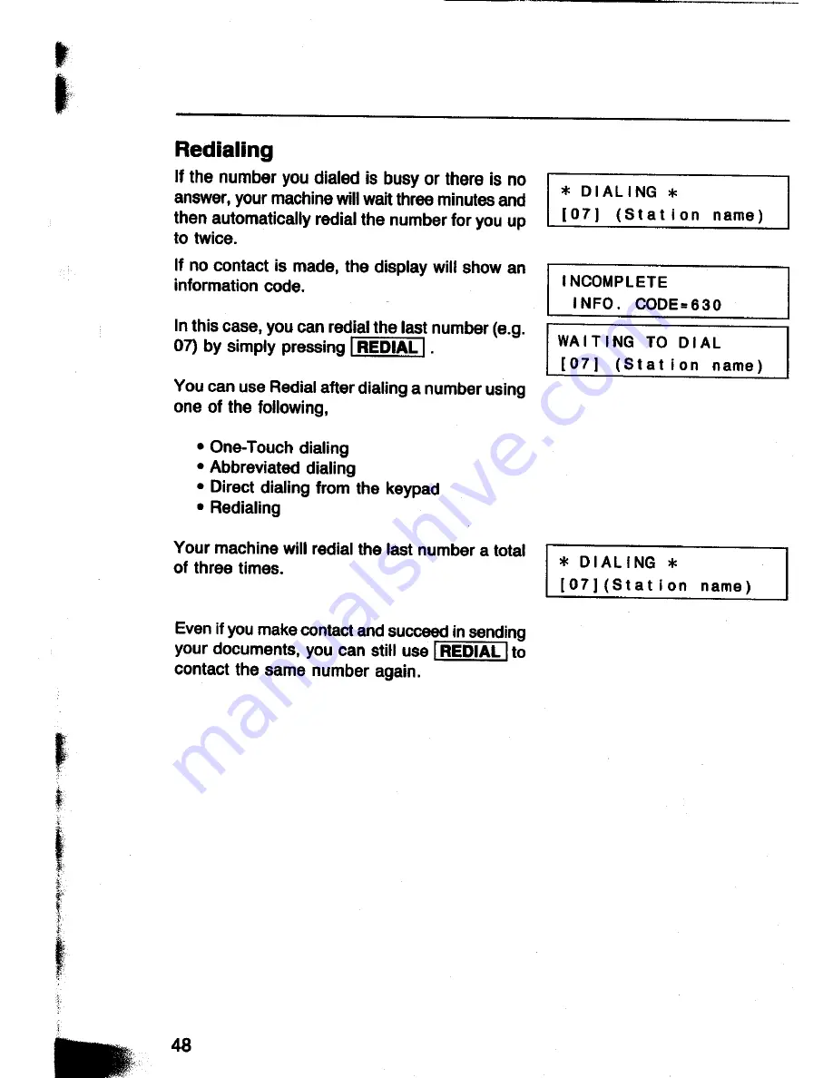 Panasonic Panafax UF-260 User Manual Download Page 50