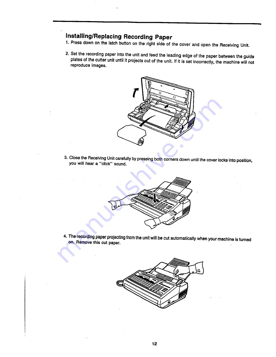 Panasonic Panafax UF-270 User Manual Download Page 14