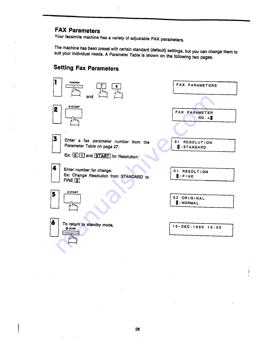 Panasonic Panafax UF-270 User Manual Download Page 28