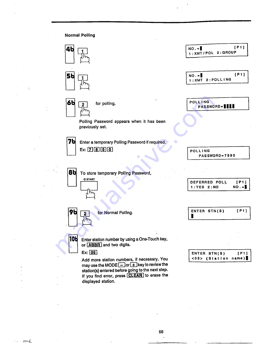 Panasonic Panafax UF-270 User Manual Download Page 57