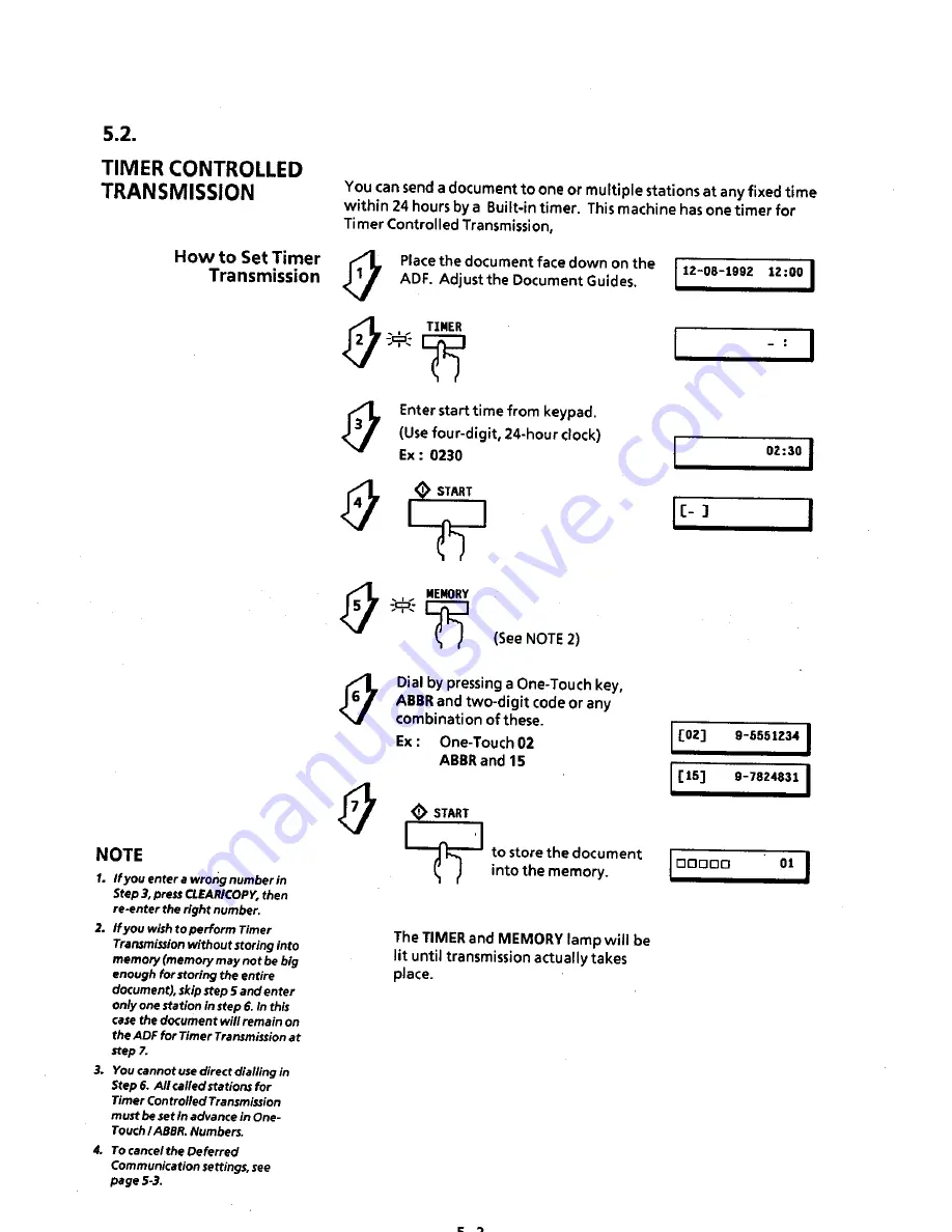 Panasonic Panafax UF-311 User Manual Download Page 46