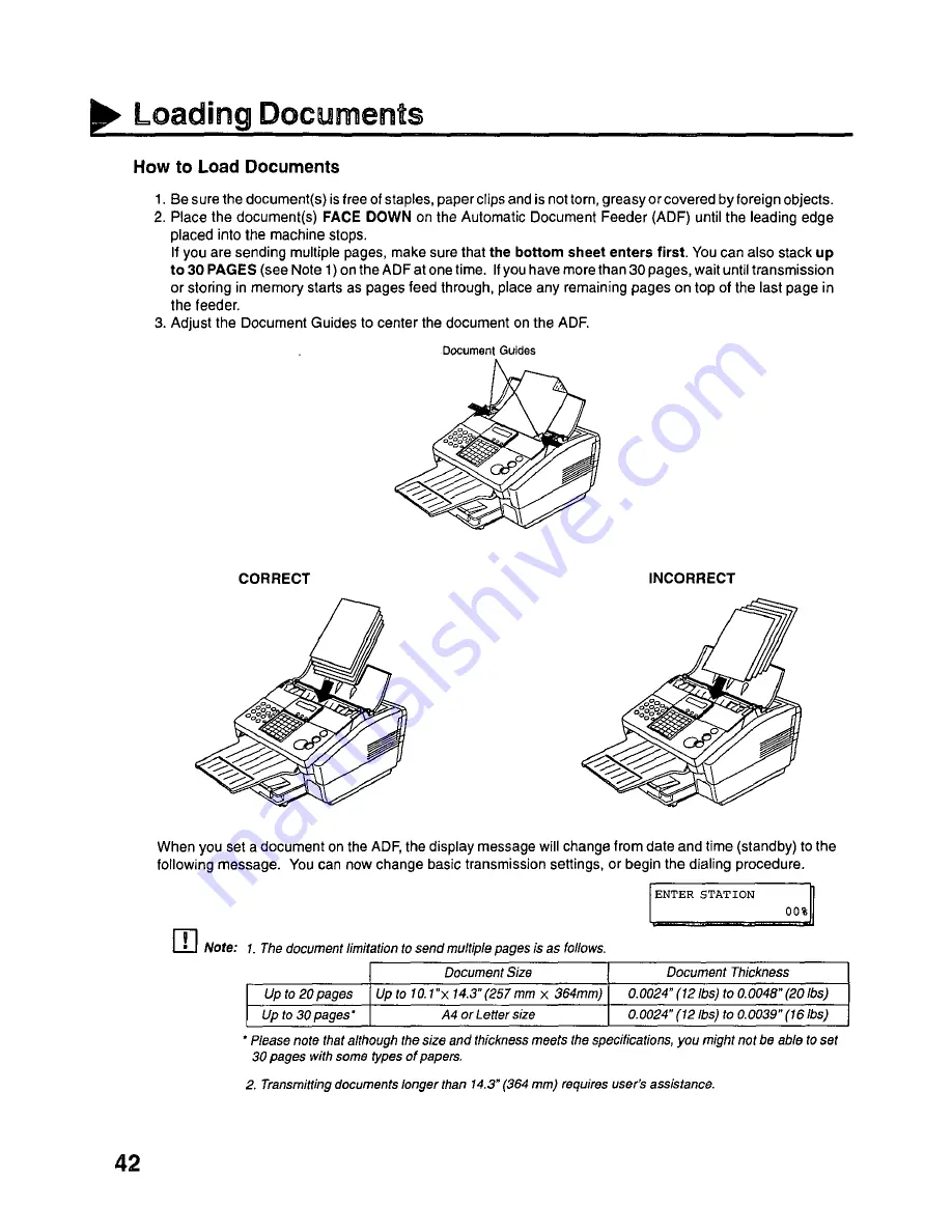 Panasonic PanaFax UF-342 User Manual Download Page 44