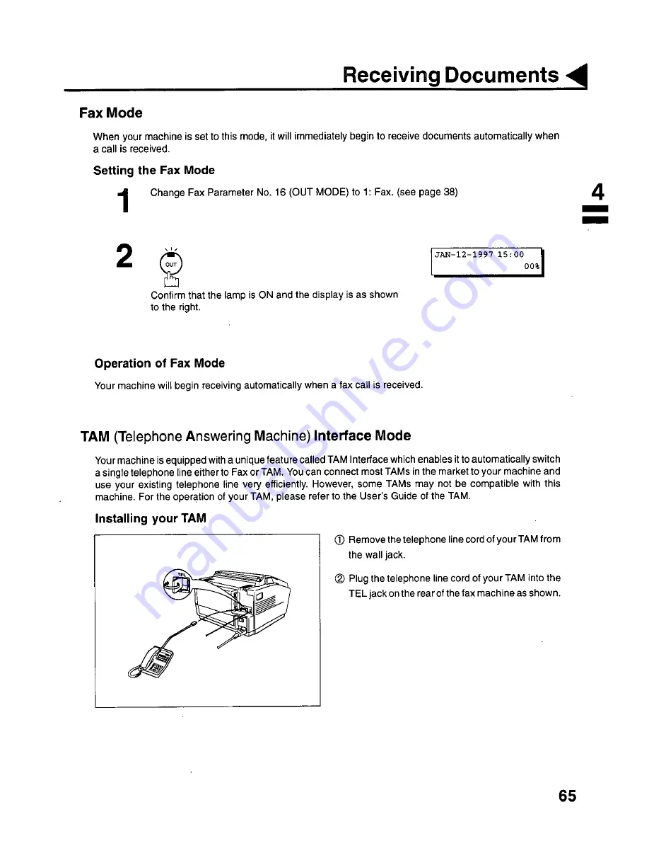 Panasonic PanaFax UF-342 User Manual Download Page 67