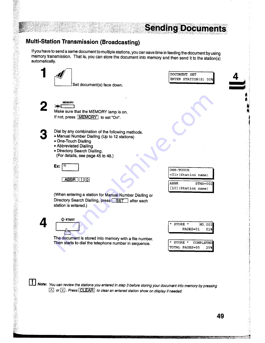 Panasonic Panafax UF-755 User Manual Download Page 51