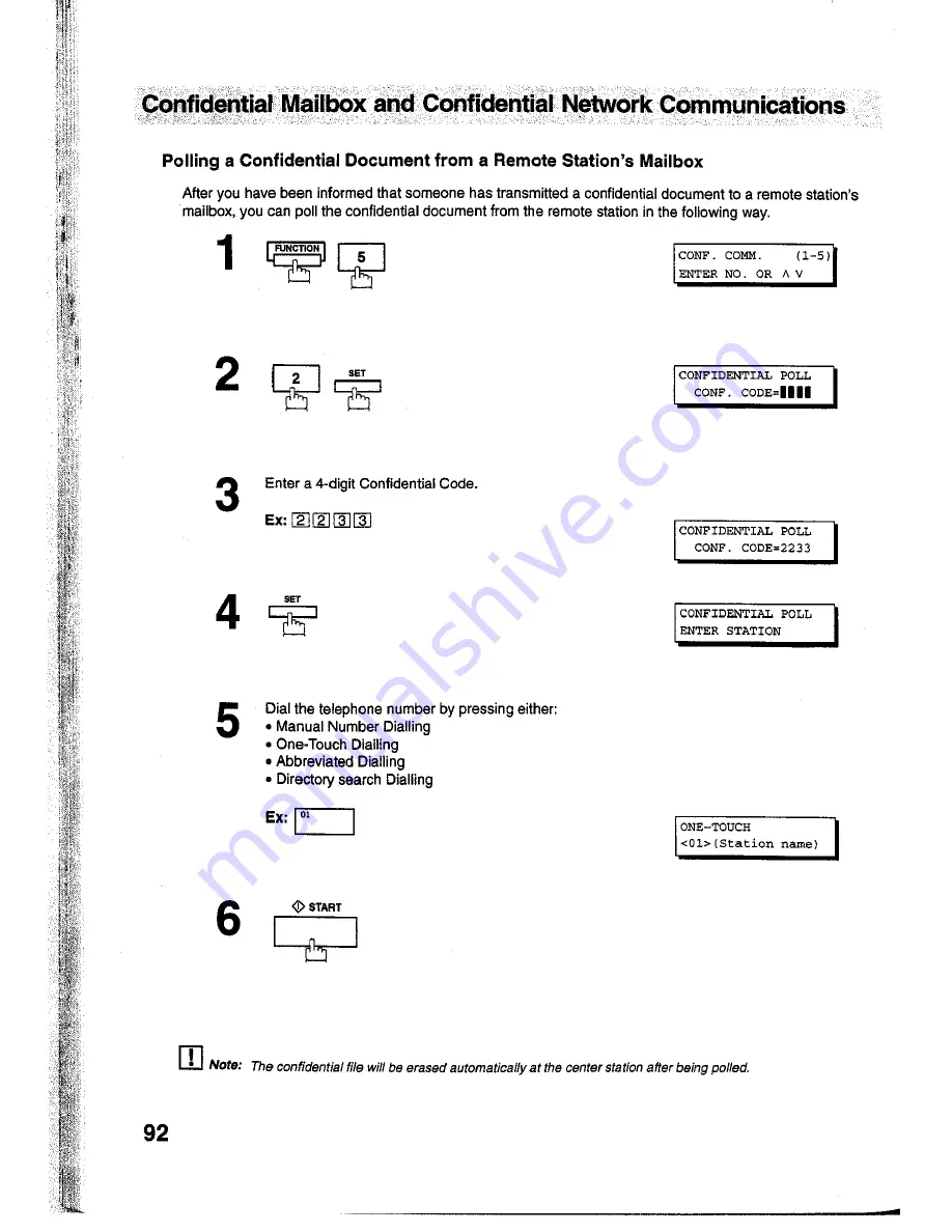 Panasonic Panafax UF-755 User Manual Download Page 94