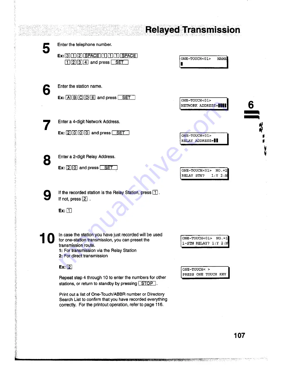 Panasonic Panafax UF-755 User Manual Download Page 109