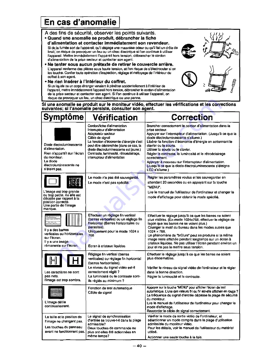 Panasonic PANAFLAT LC-40 User Manual Download Page 45