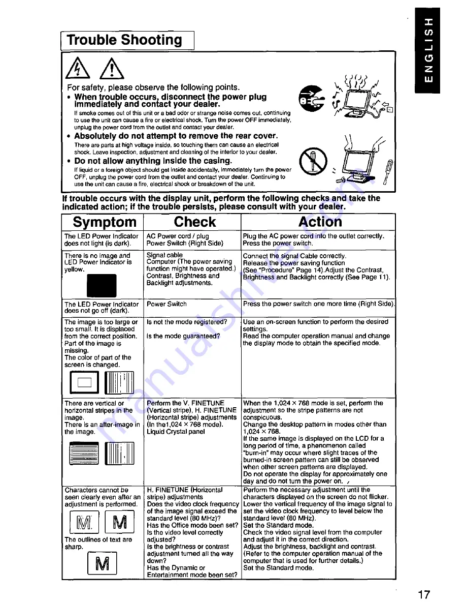 Panasonic PANAFLAT LC-50 User Manual Download Page 18