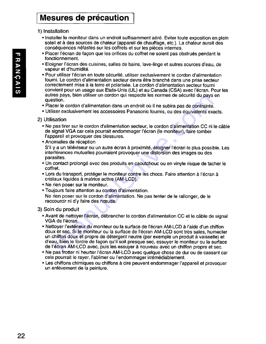 Panasonic PANAFLAT LC-50 User Manual Download Page 23