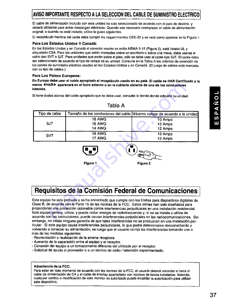 Panasonic PANAFLAT LC-50 User Manual Download Page 38