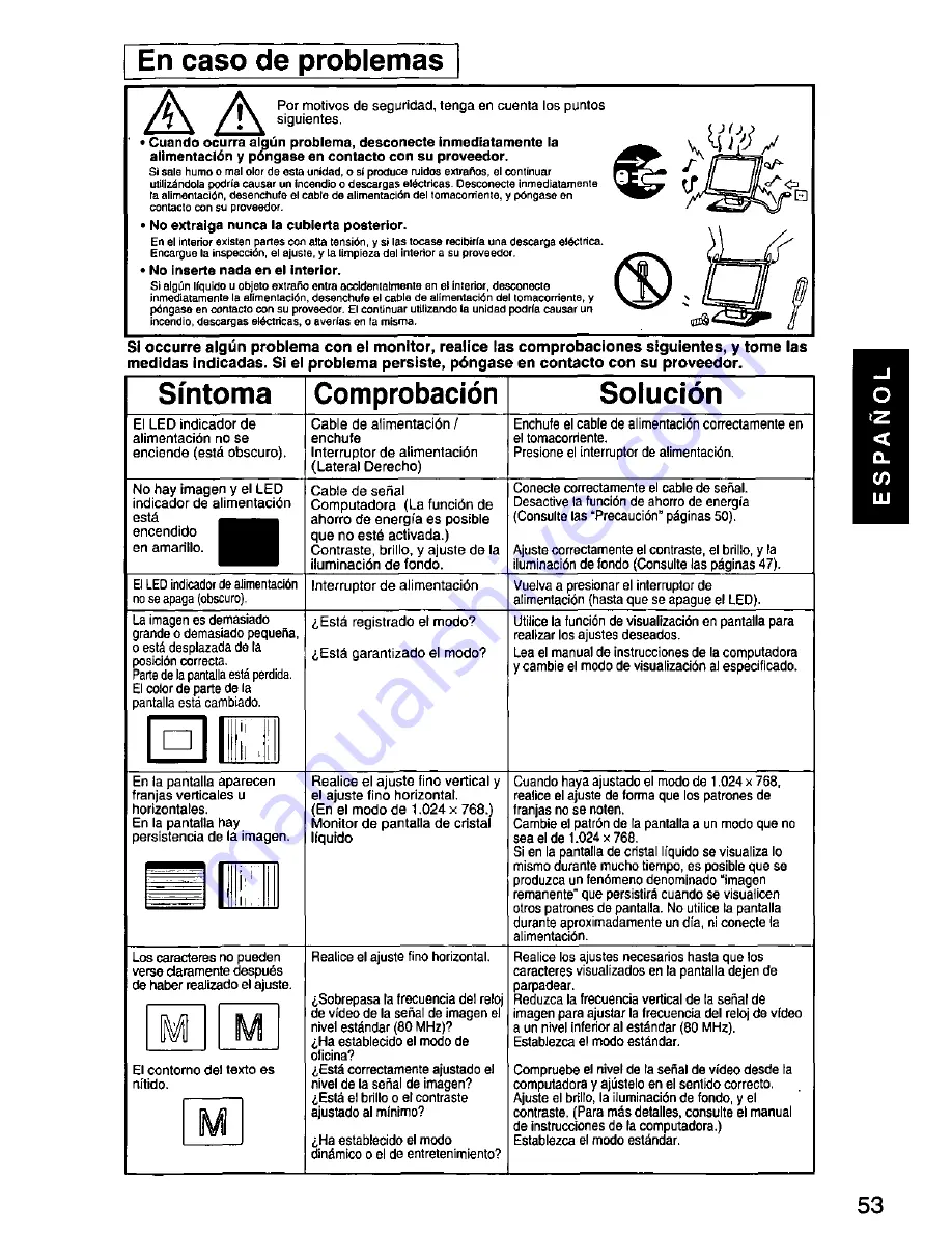 Panasonic PANAFLAT LC-50 User Manual Download Page 54